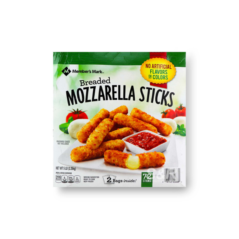 Member's Mark Breaded Mozzarella Sticks 2.26kg Member's Mark Breaded Mozzarella Sticks 2.26kg
